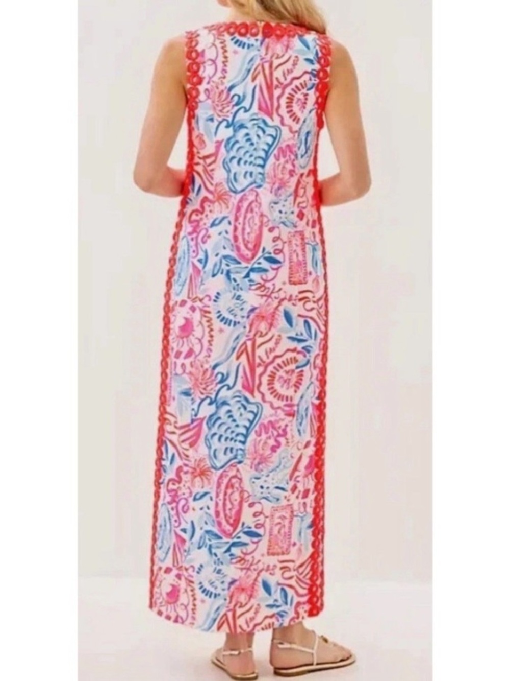 New with tags Lilly Pulitzer Sadie Maxi Romper. Sz4 - Picture 3 of 7